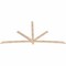 Ekena Millwork Alberta Smooth Timber Gable Bracket, Douglas Fir, 108"W x 54"H x 1 1/2"D x 3 1/2"F, 12/12 Pitch GBW108X54X0204ALB00SDF - alternate 3